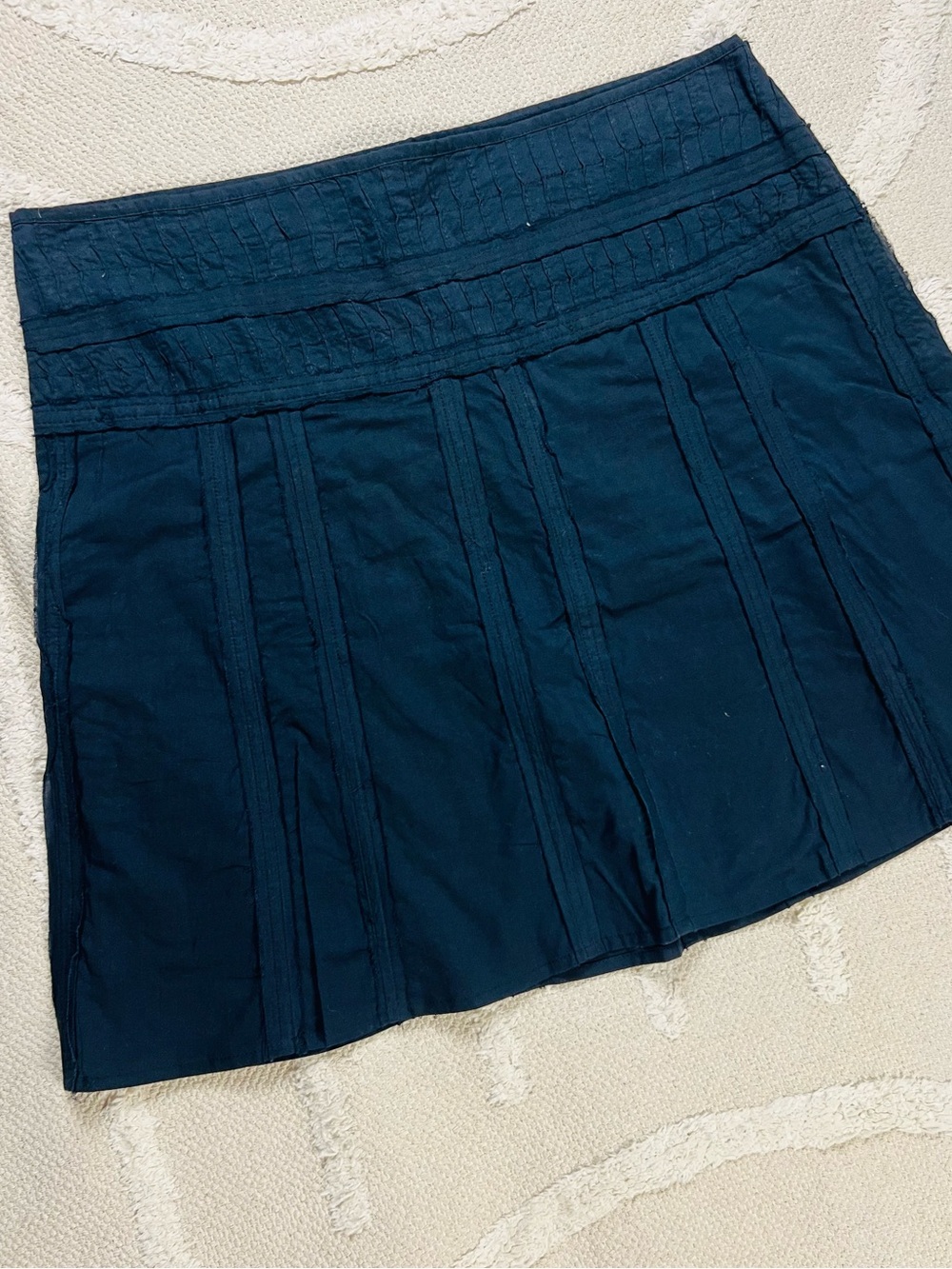 prAna Erin Skirt – Black Cotton A-Line Mini Skirt – NWT Size 10